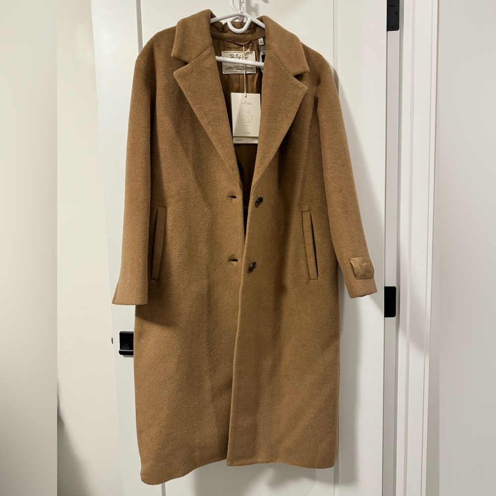 NWT Aritzia The Only Coat - (Re)Camel Wool - Picture 3 of 13